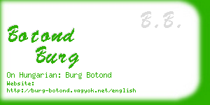 botond burg business card